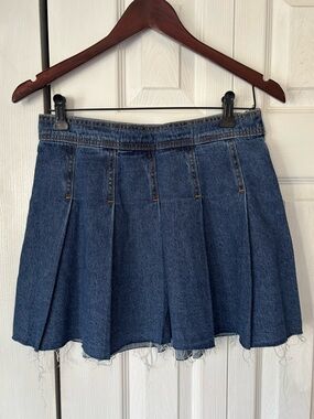 Vigoss Denim Flared Mini Skirt Size 25